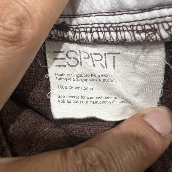 Esprit Essentials Brown Corduroy‎ Pants Women's Size: 7/8 - Picture 3 of 6